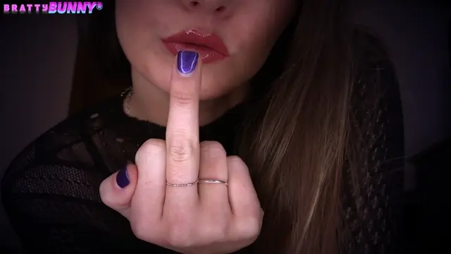 Poster: Bratty Bunny - Fuck You
