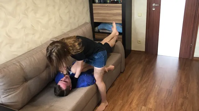 Poster: Evelina Domina – Smother in spandex gloves 2