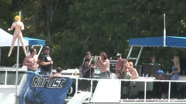 Poster: Three Cute Coeds Start Topless Kissing To Get The Party Going