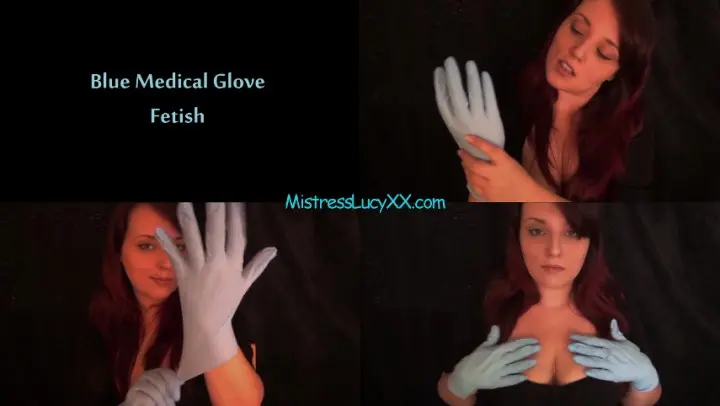 Poster: Blue Medical Gloves