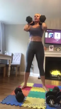 Poster: DOMMELIA – goddessdommelia – goddessdommelia Thursdays work out pt – 02-05-2020