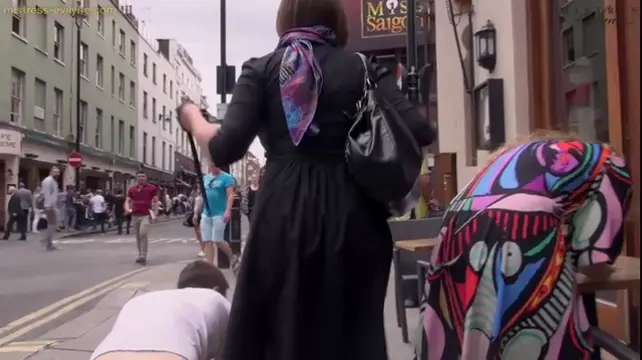 Poster: Mistress Evilyne-A Very Public Walk /