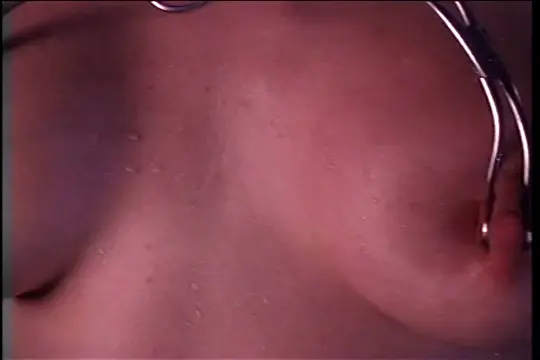 Poster: Lesbian Teases Bound Girl With Stiff Pinched Nipples