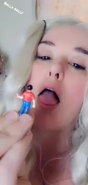Poster: Bella Belly – BBW Giantess Goddess Catches her little Man Cheating and Eats the Slut and Him