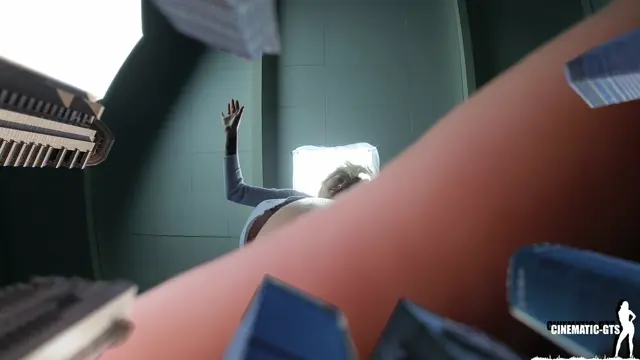 Poster: Cinematic GTS – Giantess Margot Micro Cities POV VFX