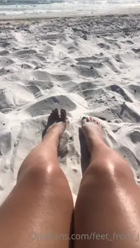 Poster: feet_from_j 23-06-2020 What would you do if you saw my sandy feet at the beac